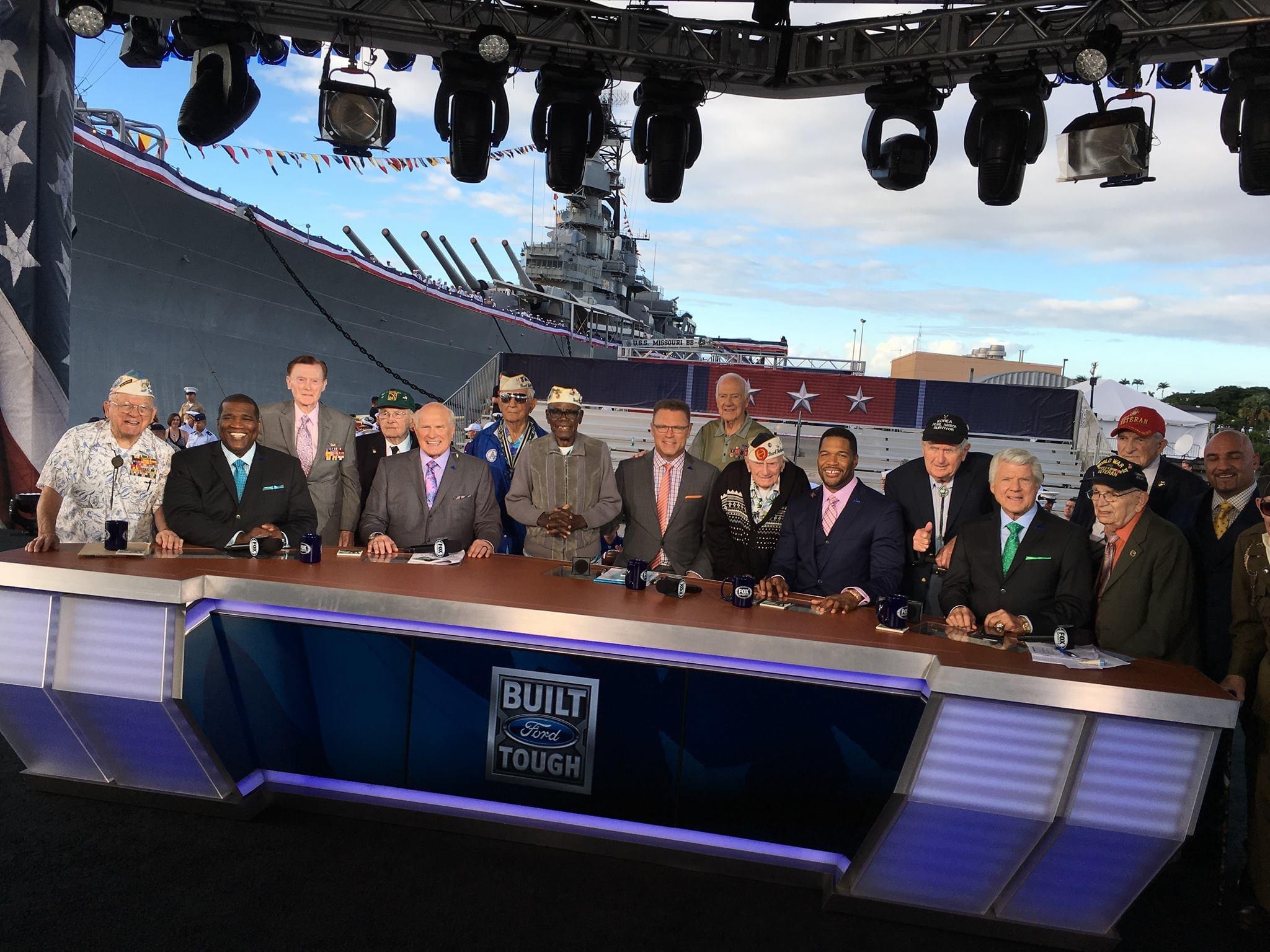 World War 2 veterans being honored at the super bowl football game